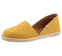 Espadrille VERBENAS "CARMEN SERRAJE", Damen, Gr. 40, gelb, Veloursleder, Schuhe Espadrille, Schlupfschuh, Sommerschuh, Loafer mit typischem Jute-Rahmen (86851200-40) gelb