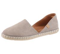 Espadrille VERBENAS, Damen, Gr. 35, hellgrau, Veloursleder, unifarben, Schuhe Espadrille, Strandschuh, Sommerschuh, Loafer aus Veloursleder, Topseller (93755260-35)