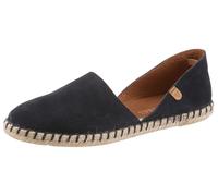Espadrille VERBENAS, Damen, Gr. 37, blau (dunkelblau), Veloursleder, unifarben, Schuhe Espadrille, Strandschuh, Sommerschuh, Loafer aus Veloursleder, Topseller (17225248-37)