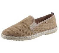 Espadrille VERBENAS "Tom Pacific", Gr. 40, braun (hellbraun), Textil, Veloursleder, Schuhe Espadrille, Loafer, Slipper, Sommerschuh, Strandschuh mit Stretcheinsätze (22940442-40)