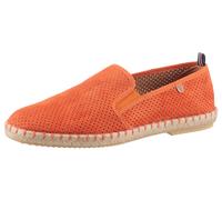 Espadrille VERBENAS "Tom Pacific", Herren, Gr. 39, orange, Textil, Veloursleder, Schuhe Espadrille, Loafer, Slipper, Sommerschuh, Strandschuh mit Stretcheinsätze (18732910-39)
