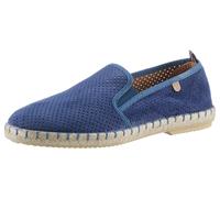 Espadrille VERBENAS "Tom Pacific", Herren, Gr. 40, blau (jeansblau), Textil, Veloursleder, Schuhe Espadrille, Loafer, Slipper, Sommerschuh, Strandschuh mit Stretcheinsätze (56191951-40)