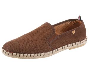 Espadrille VERBENAS "Tom Pacific", Herren, Gr. 41, marron, Textil, Veloursleder, unifarben, Schuhe Espadrille, Loafer, Slipper, Sommerschuh, Strandschuh mit Stretcheinsätze (87165454-41) marron