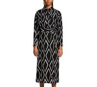ESPRIT Hemdblusenkleid mit Print BLACK 38