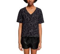 ESPRIT Damen 034ee1k329 T-Shirt, 002/Black, Small