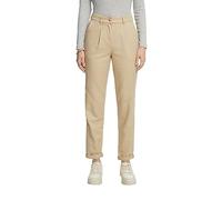 ESPRIT Chino aus Baumwollmix mit mittelhohem Bund SAND 34/30