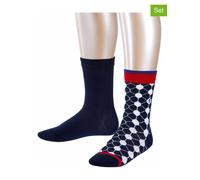 ESPRIT 2er-Set: Socken ''Football'' in Dunkelblau - Größe 27-30 | Kinder Outdoor Waesche