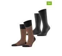 ESPRIT 2er-Set: Socken "Houndstooth" in Anthrazit - Größe 43-46 | Herrensocken