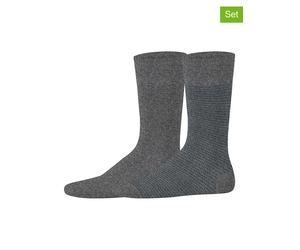 ESPRIT 2er-Set: Socken ''Piqué'' in Anthrazit - Größe 39-42 | Herrensocken