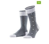 ESPRIT 2er-Set: Socken ''Piqué'' in Grau - Größe 43-46 | Herrensocken