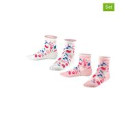 ESPRIT 2er-Set: Socken "Sweet Flower" in Weiß - Größe 27-30 | Kinder Socken Strumpfhosen