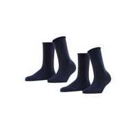 Esprit Damen Socken Basic Pure 2er Pack 39-42, Marine (6120)