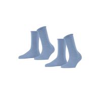 Esprit Socken im 2er-Pack in Blau Melange, Größe 35/38