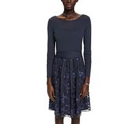 ESPRIT Collection Damen 023eo1e331 Kleid, 400/Navy, M