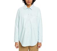ESPRIT Collection Damen 033eo1f302 Bluse, 390/Light Aqua Green, 44