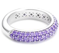Esprit Collection Damen-Ring 925 Sterling Silber rhodiniert Kristall Zirkonia amorbess passion violett Gr.56 (17.8) ELRG91400C180