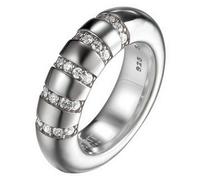 Esprit Collection Damen-Ring 925 Sterling Silber rhodiniert Kristall Zirkonia Perimagna lines weiß