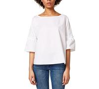 ESPRIT Damen 028EE1F006 Bluse, per Pack Weiß (White 100), Medium (Herstellergröße: M)