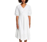 ESPRIT Damen 034ee1e353 Kleid, 100/White, 40