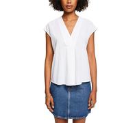 ESPRIT Damen 034ee1f338 Bluse, 100/White, Large