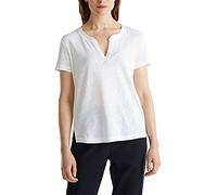 ESPRIT Damen 050EE1K315 T-Shirt, 100/WHITE, S