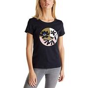 ESPRIT Damen 080CC1K342 T-Shirt, 001/BLACK, S