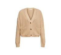 ESPRIT Damen 992ee1i325 Strickjacke, Sand, XL EU