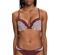 ESPRIT Damen Big Flower Lace Rcs Clas.push Push Up BH, Rust Brown, 80 / 80C EU