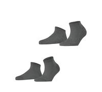 ESPRIT Damen Cabin 2-Pack W SN Baumwolle kurz einfarbig 2 Paar Sneakersocken, Grau (Light Grey Melange 3390), 39-42 (2er Pack)