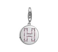 ESPRIT Damen-Charm 925 Sterling Silber rhodiniert Letter Fabric H ESCH91130A000