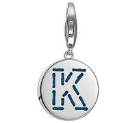 ESPRIT Damen-Charm 925 Sterling Silber rhodiniert Letter Fabric K ESCH91133A000