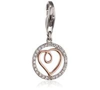 Esprit Damen-Charm Playful Love 925 Silber rhodiniert Zirkonia weiß Rundschliff - ESCH91598D000