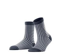 ESPRIT Damen Checks W SO Hausschuh-Socken, Blau (Marine 6120), 39-42