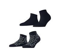 ESPRIT Damen Eclipse Dots Multipack W Sn Baumwolle Gemustert Socken, Blau Marine 0030, 35-38 (2er Pack)