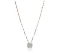 Esprit Damen-Erbskette Glam Square 925 Silber rhodiniert Zirkonia weiß Rundschliff 42 cm - ESNL93126C420