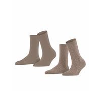 ESPRIT Damen Fine Dot 2-Pack Socken Baumwolle atmungsaktiv