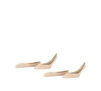 ESPRIT Damen Füßlinge Basic 2-Pack, Baumwolle, 2 Paar, Beige (Cream 4011), 39-42