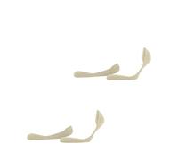 ESPRIT Damen Füßlinge Solid Low Double Pack W In Baumwolle unsichtbar einfarbig 2 Paar, Beige Cream 4011, 39-42