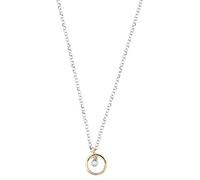 Esprit Damen Halskette Silber vergoldet Zirkonia purity rose 42 cm weiß ESNL93191B420