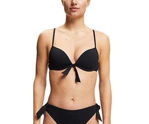 ESPRIT Damen Hamptons Beach Ay Rcs Pad.plunge Bikini, Schwarz, A EU