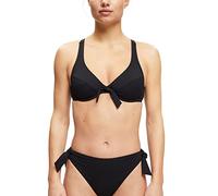 ESPRIT Strukturiertes Bikinioberteil mit Knotendetail BLACK 38 B