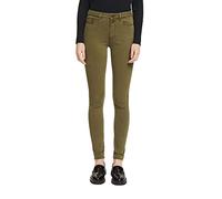 ESPRIT Damen Hose, Skinny, Synthetik, Dark Khaki, 27W / 34L
