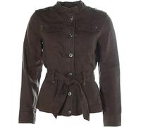 ESPRIT Damen Jacke mit Gürtel Leinen (Braun, 40)