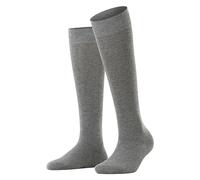 ESPRIT Damen Kniestrümpfe Basic Pure W Kh Baumwolle mit Komfortbund 1 Paar, Grau Light Grey Melange 3390, 39-42