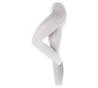 ESPRIT Damen Leggings Cotton W LE blickdicht einfarbig 1 Stück, Weiß (White 2000), 44-46