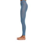 ESPRIT Damen Leggings Cotton W LE blickdicht einfarbig 1 Stück, Blau (Lavender 6410), 38-40