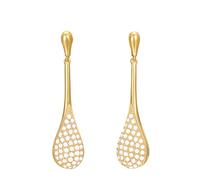 Esprit Damen-Ohrhänger Atropia Messing rhodiniert Zirkonia weiß Rundschliff - ESER03072B000