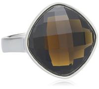 Esprit Damen-Ring Edelstahl rhodiniert Kristall Zirkonia Impressive Braun