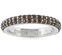 Esprit Damen-Ring elegance smoky 925 SterlingSilber 54 Zirkonia grau