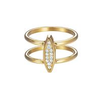 Esprit Damen-Ring Exclusive Edelstahl Glas weiß Brillantschliff - ESRG12856B170